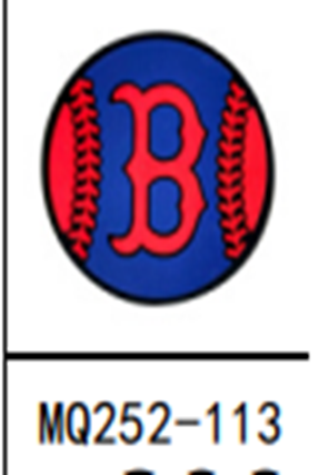 Yankees Ball Red Blue Shoe Charm