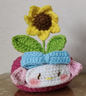 Hello Kitty Crochet Sun Flower Tulip Pot