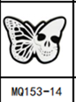 Shoe Charm Butterskull MQ153-14
