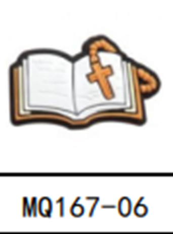 Christian Bible Shoe Charm