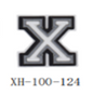 XH-100-124 / Black & White & Grey - X