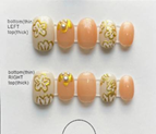 Short Round Gilded Cherry Blossom / 499