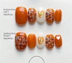 Short Round Orange Tweed / 500
