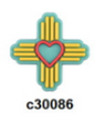 Heart Cross Charm