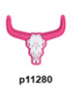 p11280--Cow Girl Bull Skull
