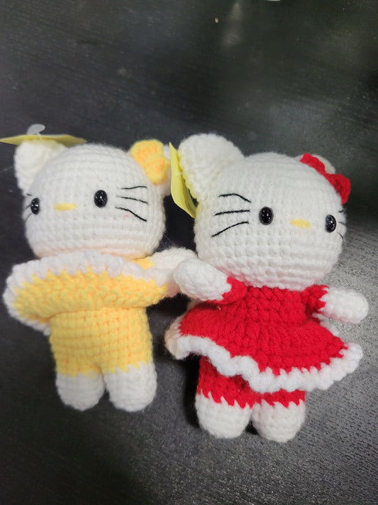Hello Kitty Crochet Doll Toy - BIG