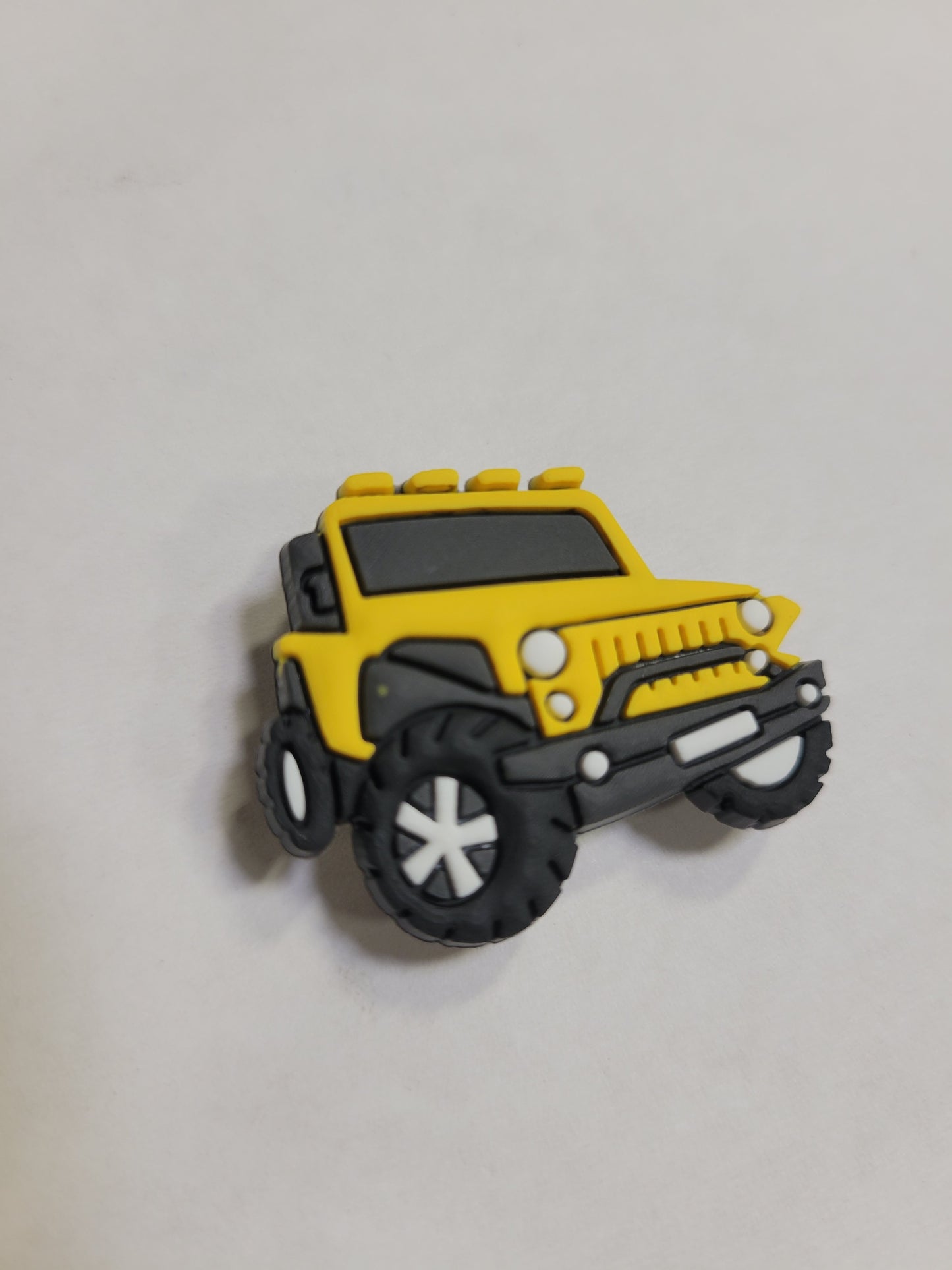 Yellow Jeep Car Charm