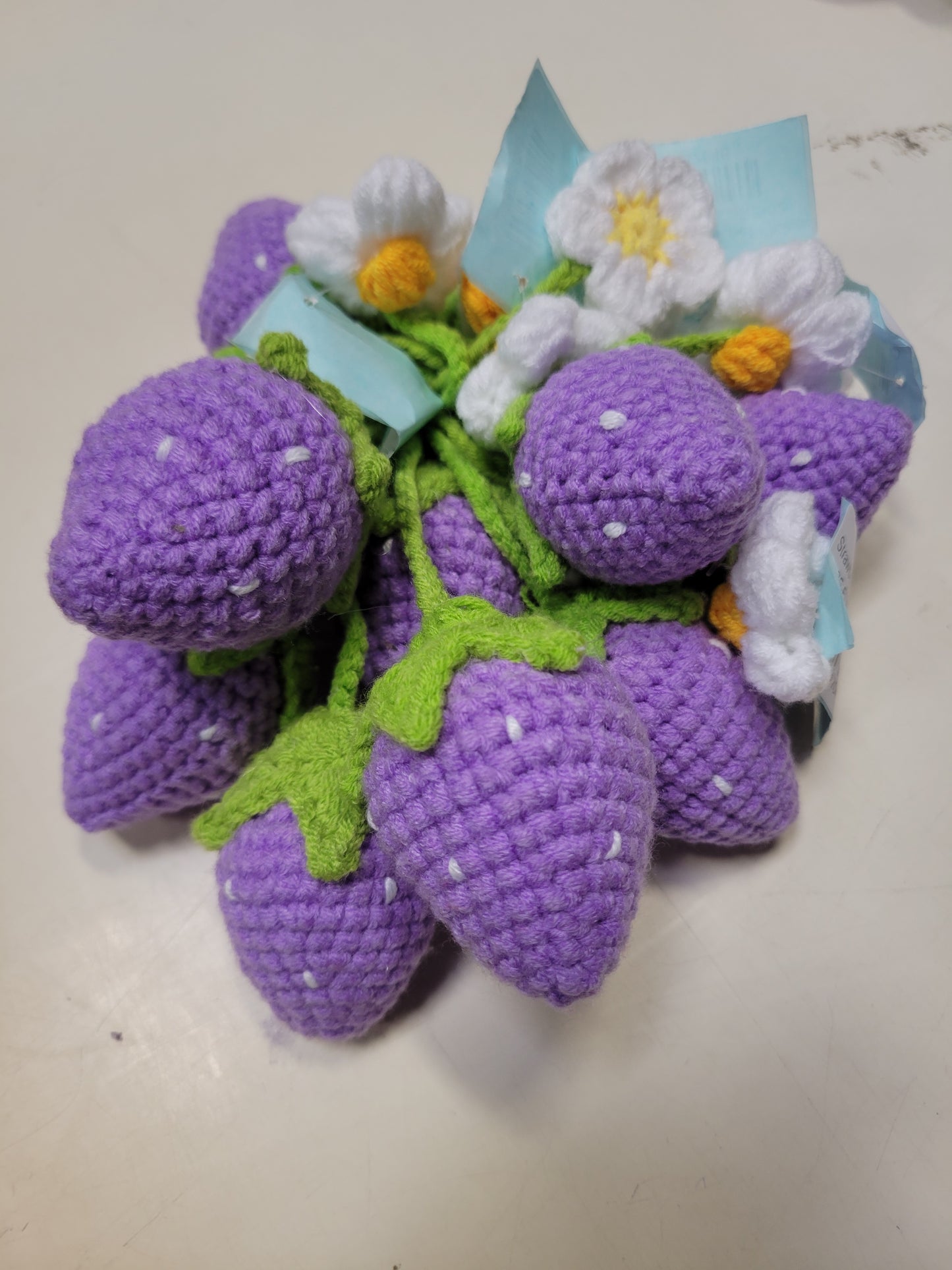 Strawberry Crochet Flower