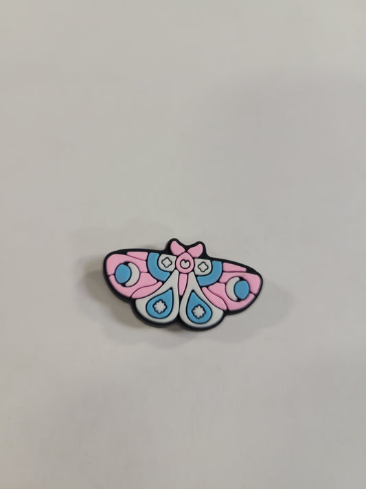 Pink and Blue Butterfly Charm