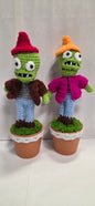 Crochet Zombie Flower Pots