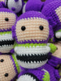 Colored Doll, Purple, White, Green, Light Blue, Black