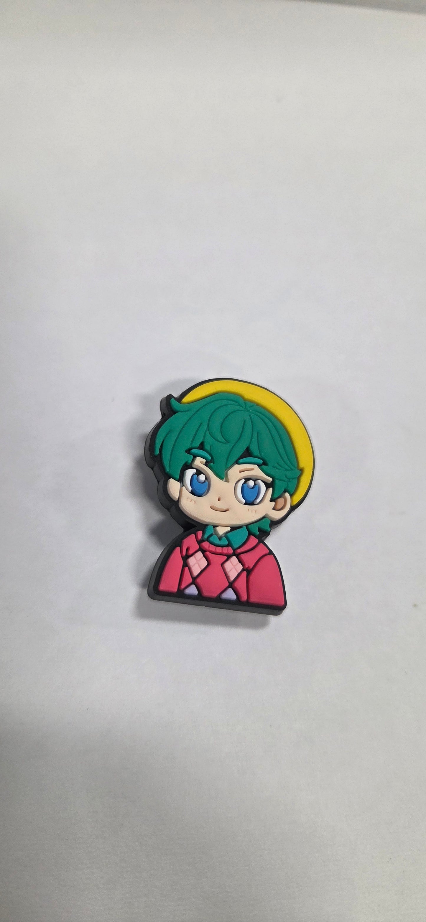 Anime Boy with Green Hair