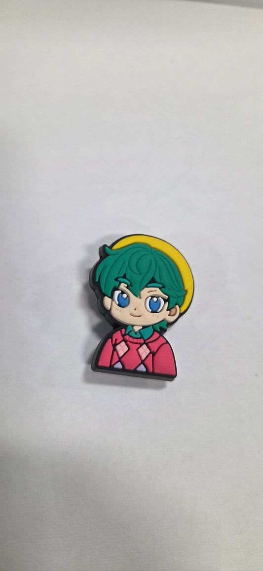 Anime Boy with Green Hair
