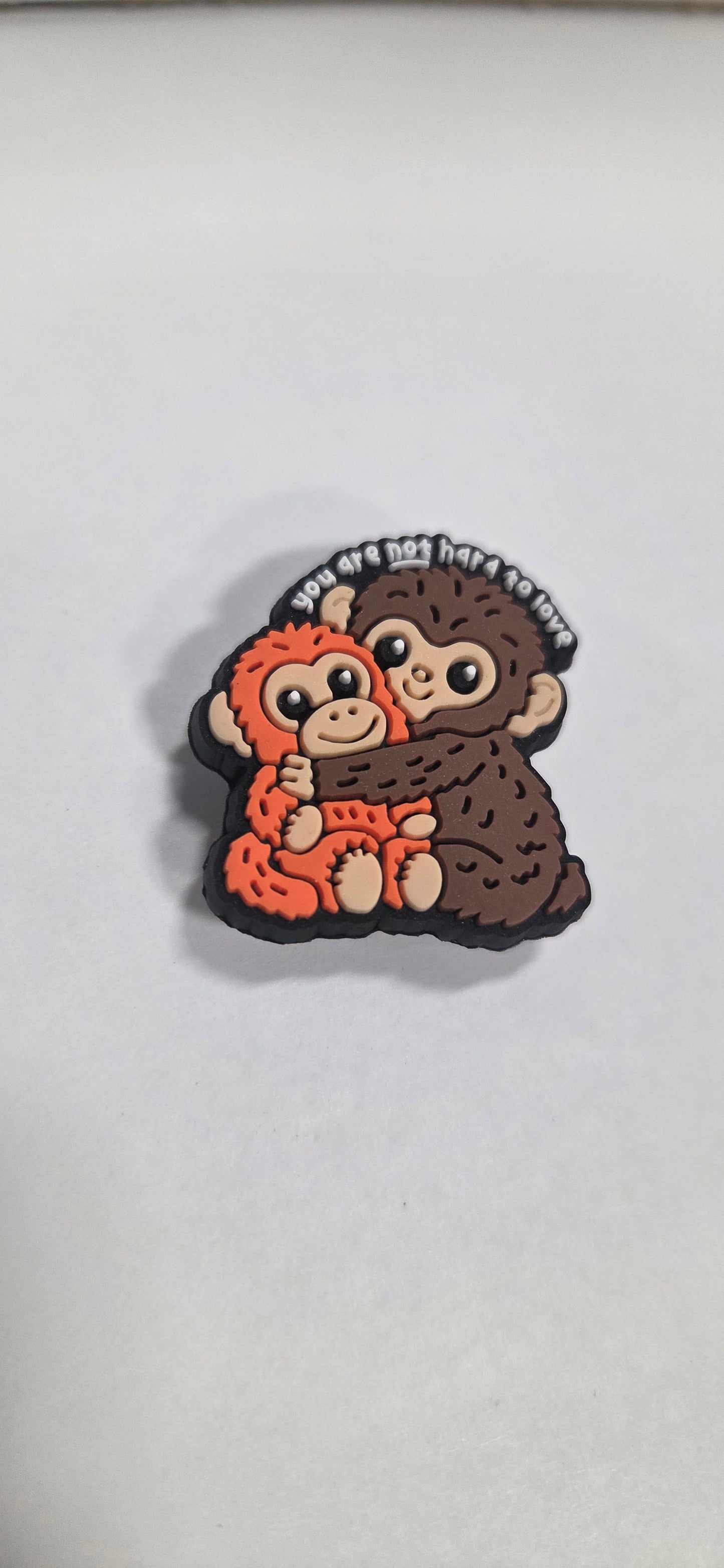 Hugging Monkeys Charm