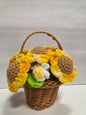 Crochet Sunflower Basket 3