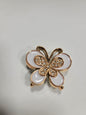White Butterfly Rhinestone Charm