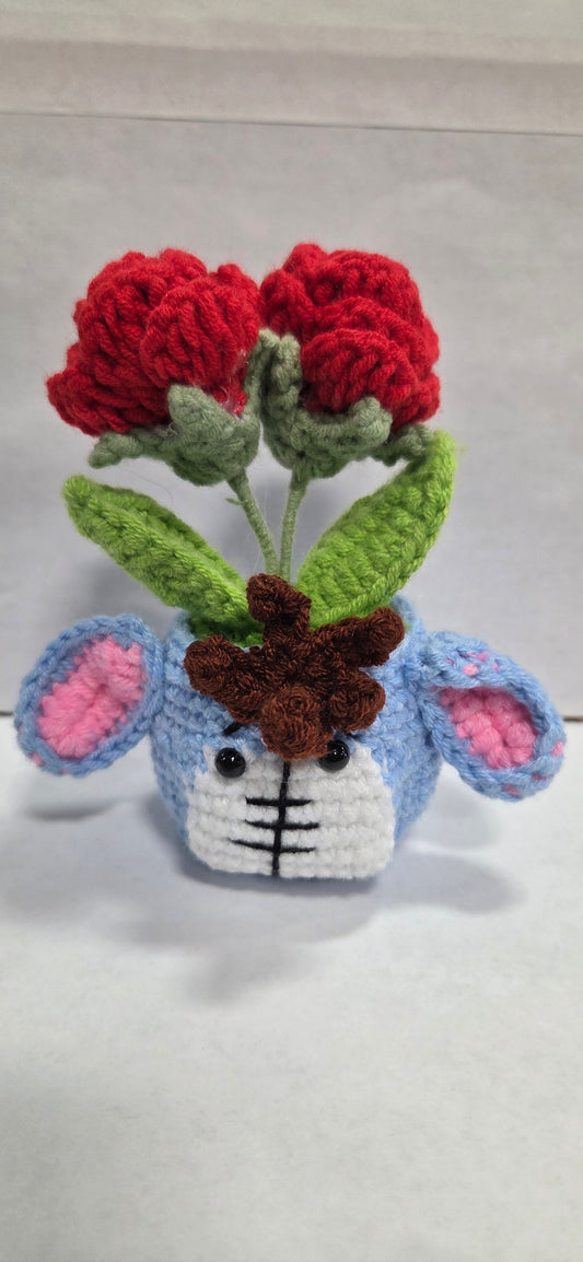 Crochet Animal Flowers Pot 2