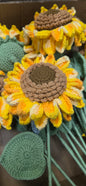 Yellow Crochet Sunflower