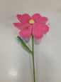 Pink Crochet Lily Flower
