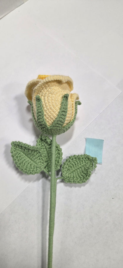 Crochet Yellow Rose