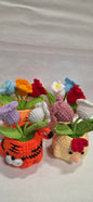 Crochet Animal Mix Flower Pots