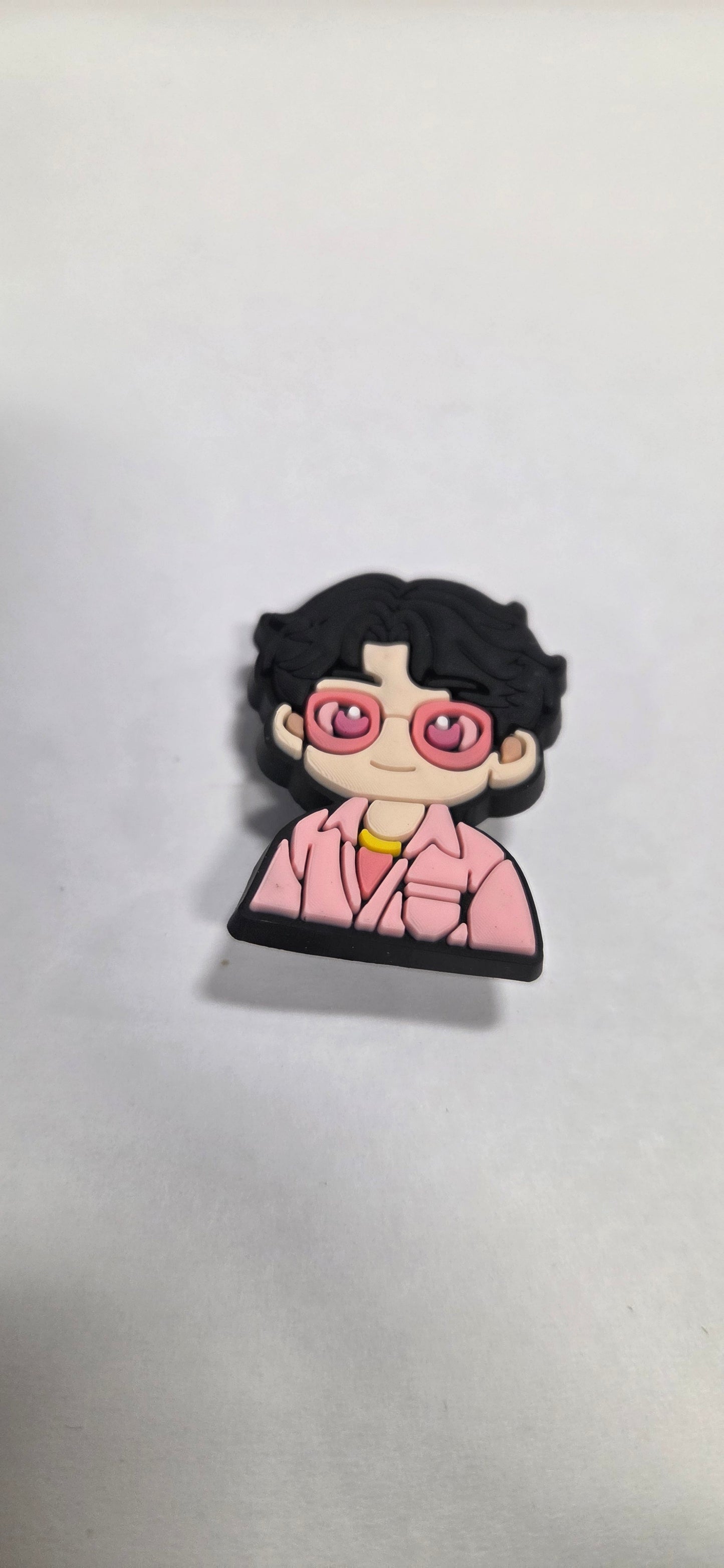Anime Boy with Heart Glasses