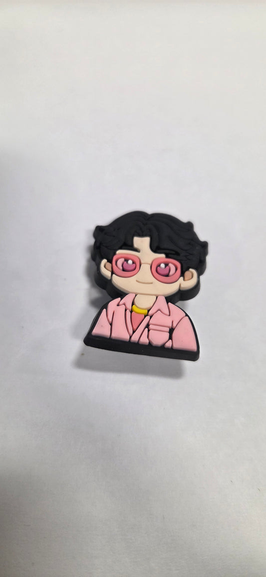 Anime Boy with Heart Glasses