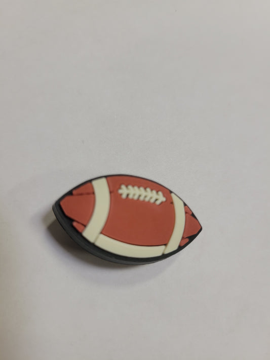 Brown Football Charm