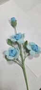 Crochet Blue and White Rose Spray