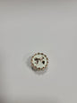 White Bow Gold Chain Charm