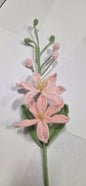 Crochet Pink Lily Spray