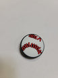 White Baseball Charm