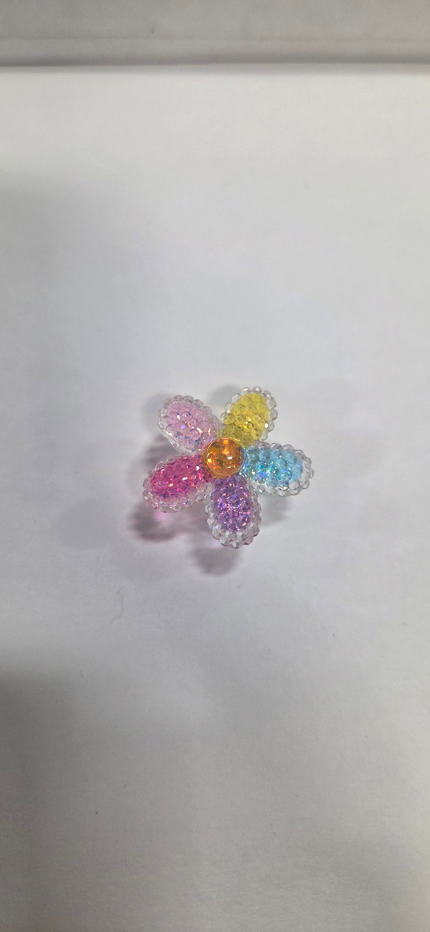 Multicolor Glitter Flower