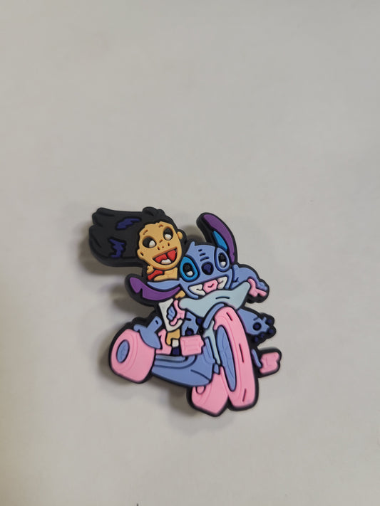 Lilo and Stitch riding 3 wheel scooter Charm (Lilo and Stitch)
