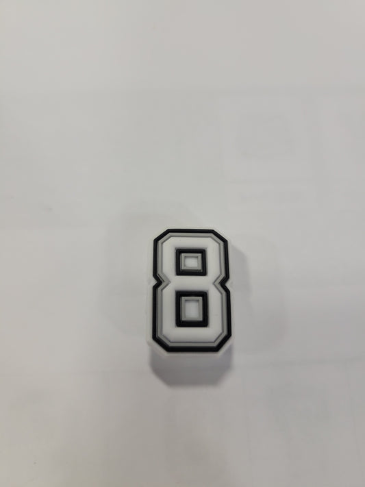 WHITE NUMBER 8