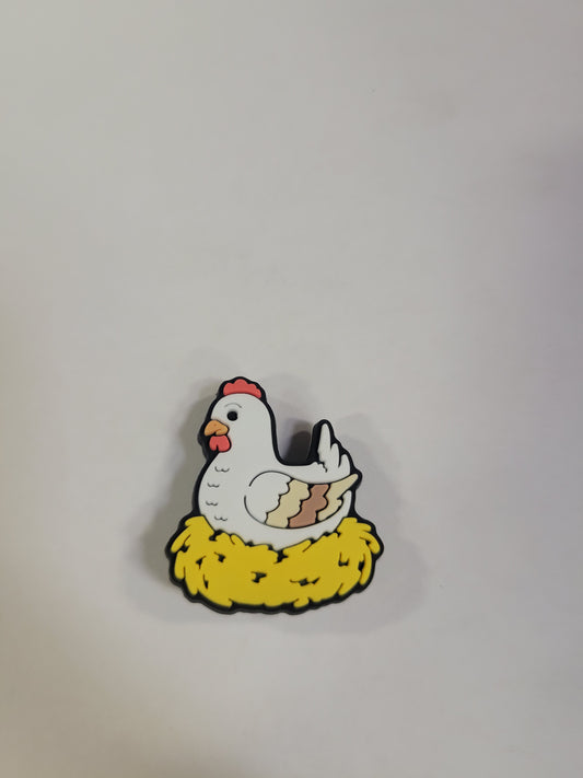 Chicken in a Nest Charm