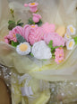 White Bouquet Pink White Flowers 3