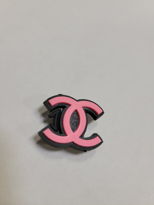Chanel Logo Pink Charm