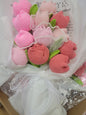 White Bouquet Pink White Flowers 1