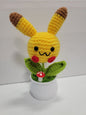 Pikachu Crochet Flower Pot