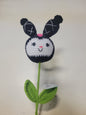Crochet Flower Black Kuromi Big Size