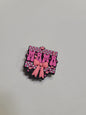 Pink Plaid Mama Bow Charm