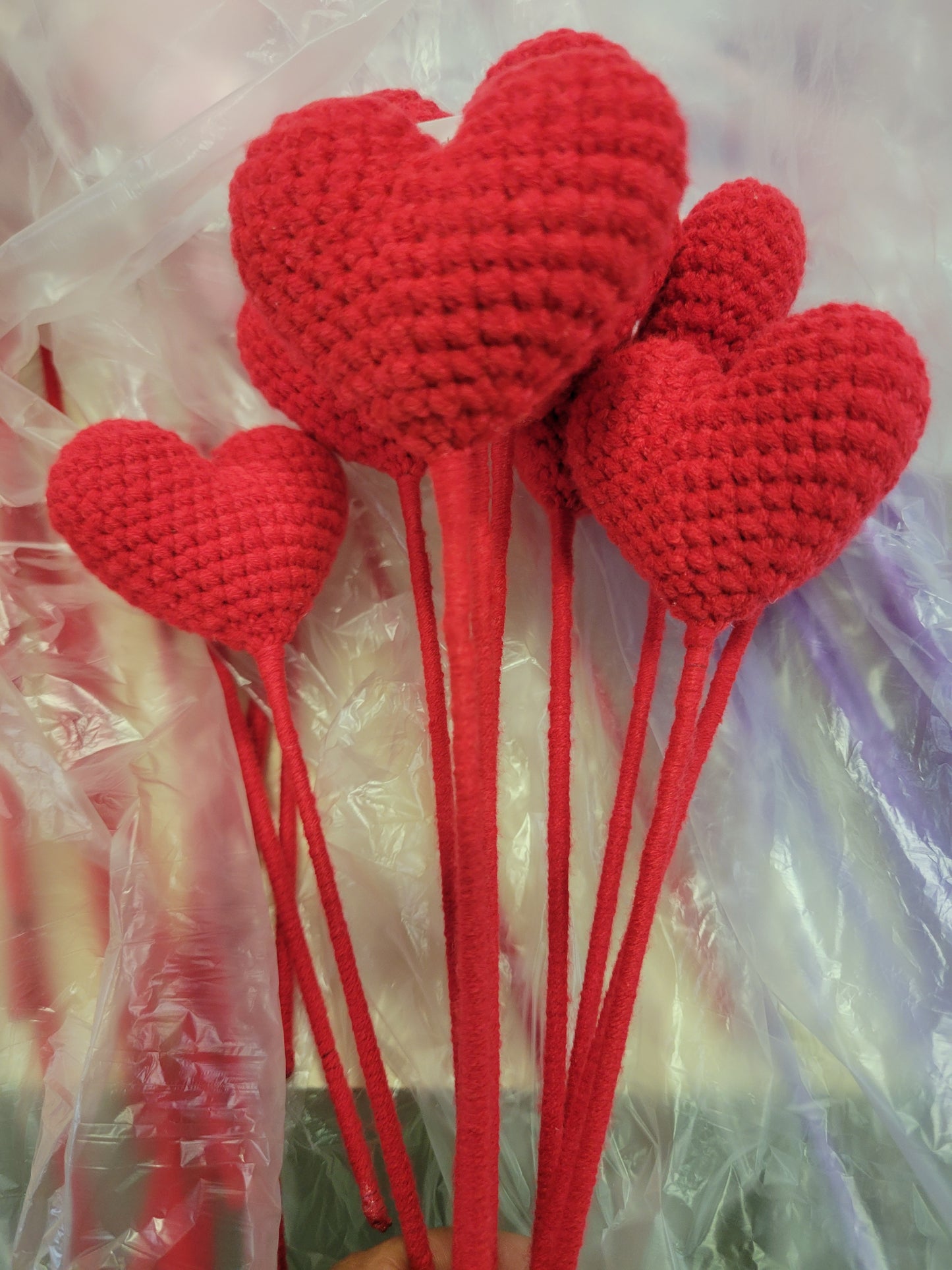 Red Heart Crochet Flower