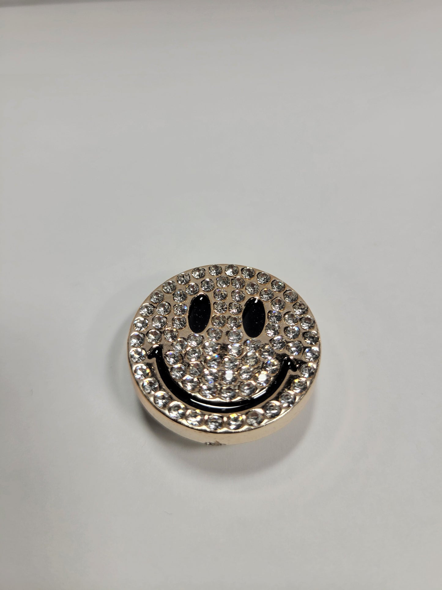 Rhinestone Smiley Face Charm