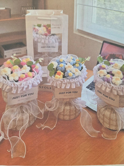 Crochet Mixed Flower Bouquet 2