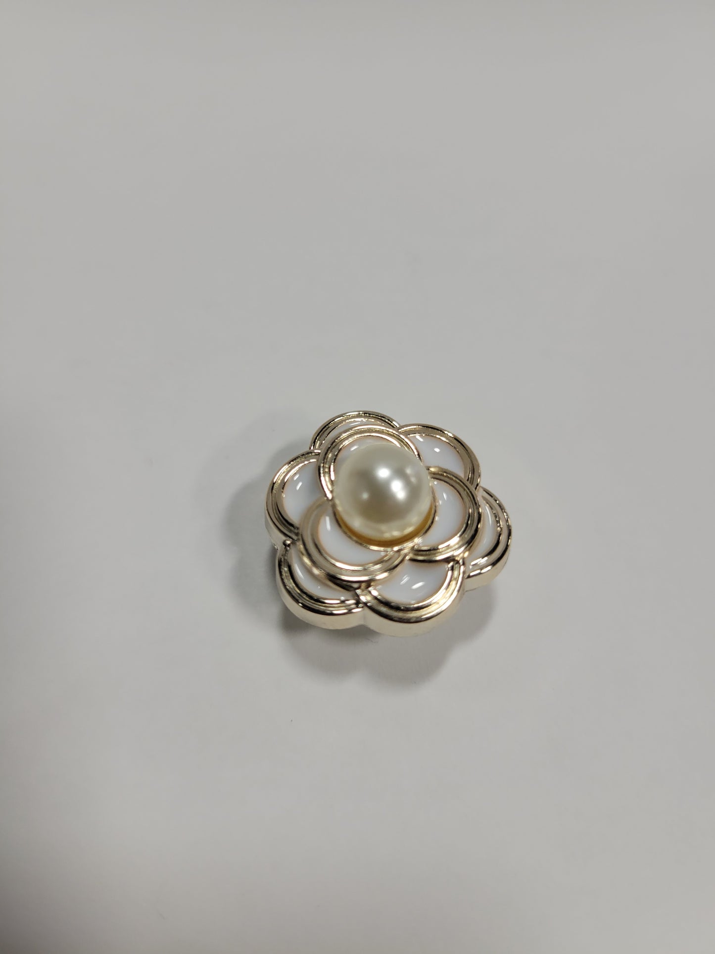 Gold Flower Pearl Charm