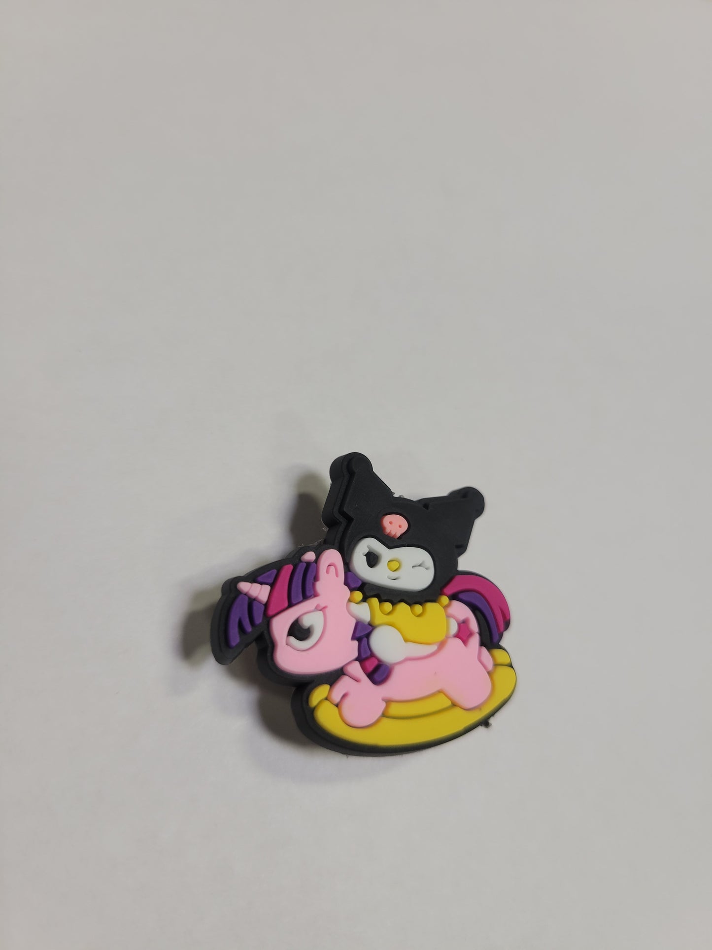 Kurami riding My Little Pony (Sanrio)