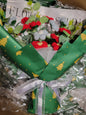Red and White Crochet Flower Bouquet 2