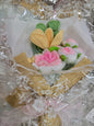 Kraft Tanya Bouquet with a Cream Crochet Rose and Greenery