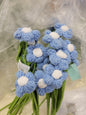 Blue Cute Crochet FLower